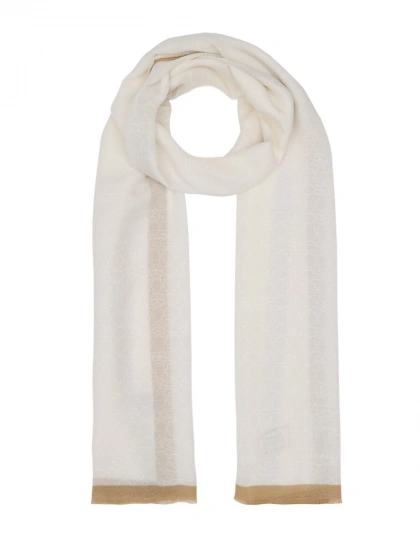 İpekevi 04356 Krem Dört Mevsim Monogram Şal