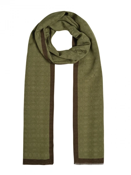 İpekevi 04356 Osmanlı Yeşil Dört Mevsim Monogram Şal