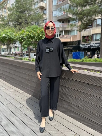 Kahma 24Y12052 Siyah İkili Takım