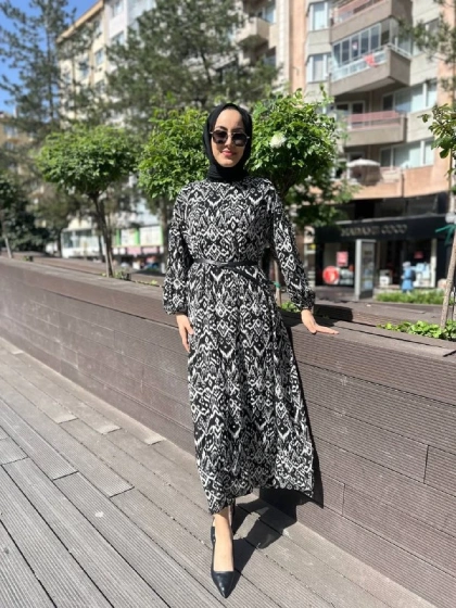 Kahma 24Y13050 Siyah Elbise