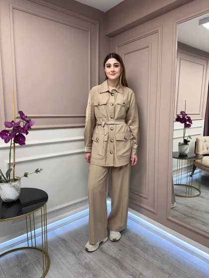 Lisa Exclusive 5048 Bej İkili Takım