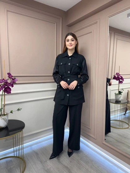 Lisa Exclusive 5048 Siyah İkili Takım