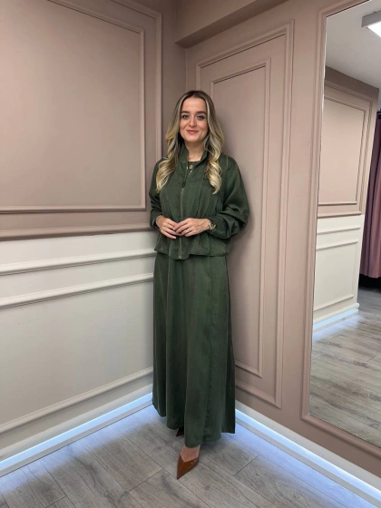 Lissmore 5907 Haki Elbise