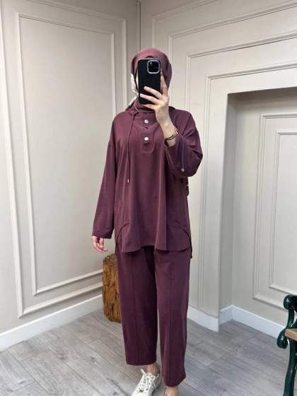 Magazin 7416 Bordo İkili Takım