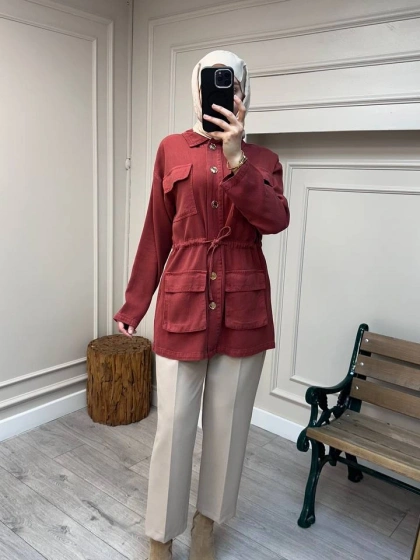 Magazin 7482 Kiremit Tensel Ceket