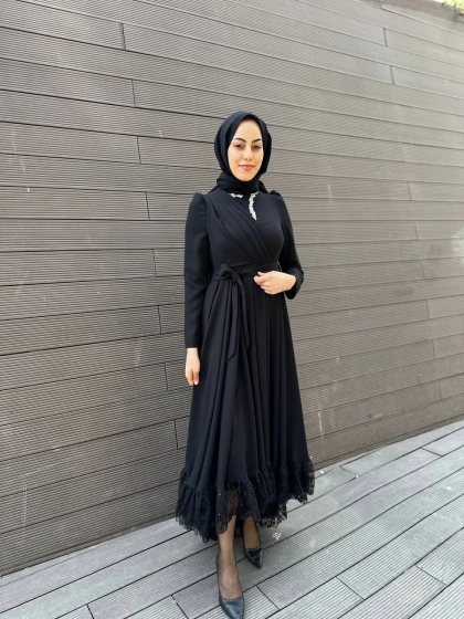 Matex 24Y01167181 Siyah Abiye