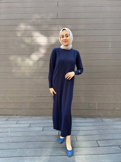 Missa MSELB0001 Lacivert Elbise