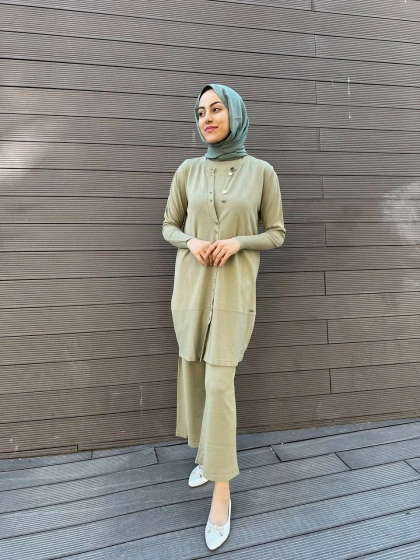 Missa MSTKM0001 Haki Üçlü Rayon Takım