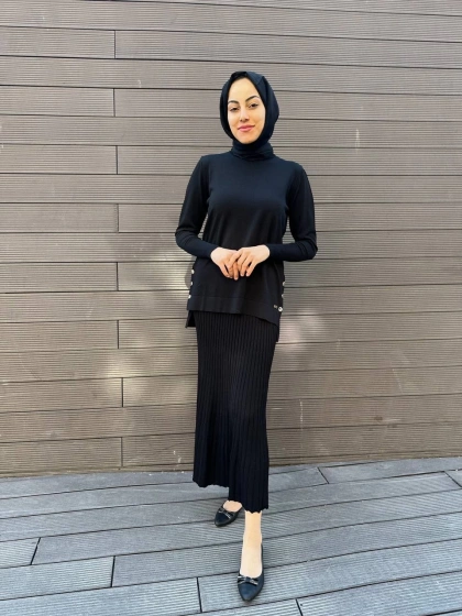 Missa MSTKM0002 Siyah Etekli Takım