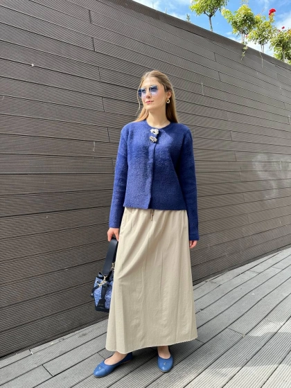 Missemramiss E4674 Bej Safari Etek