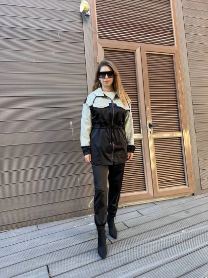 Missemramiss K4668 Siyah Chanel Garni Kap