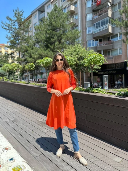Misswhence 33012 Nar Çiçeği Tunik