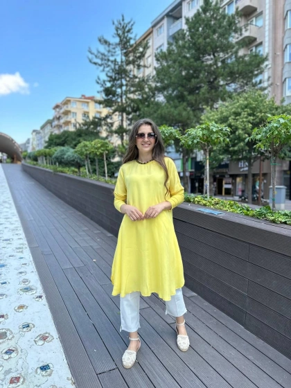 Misswhence 33012 Sarı Tunik