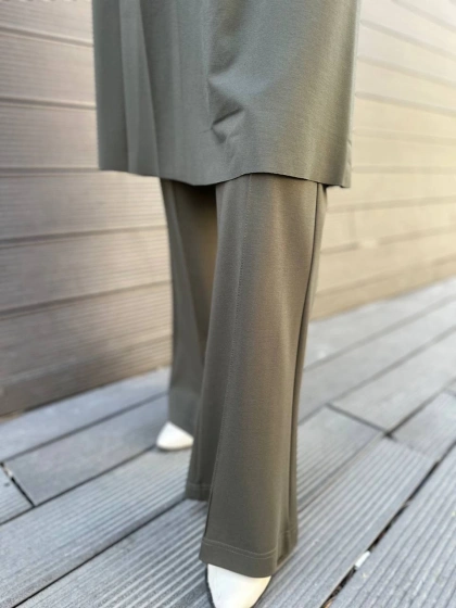 Misswhence 34129 Haki Bol Paça Pantolon