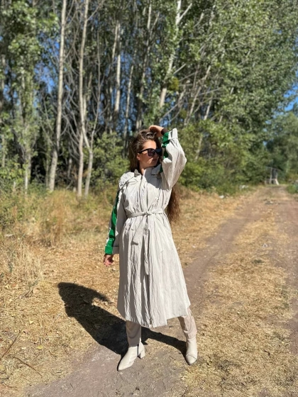 Misswhence 34400 Ekru Rugan Kap