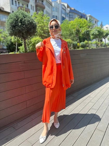 Misswhence 35312 Oranj Gömlek