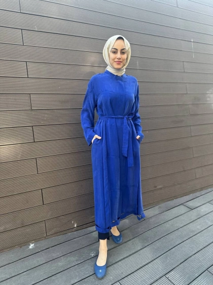 Misswhence 35501 Saks Etek Ucu Detaylı İpek Kap