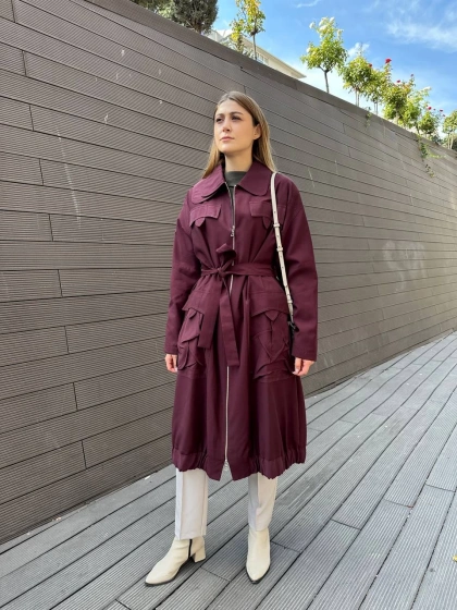 Misswhence 36404 Bordo Trençkot