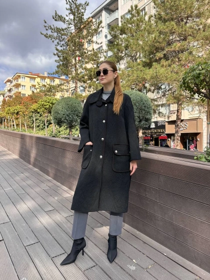 Misswhence 36416 Siyah Triko Kap