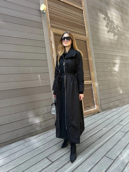 Misswhence 36514 Siyah Fermuar Detaylı Kap