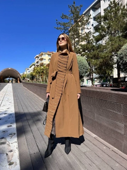 Misswhence 36525 Taba Nervürlü Kap