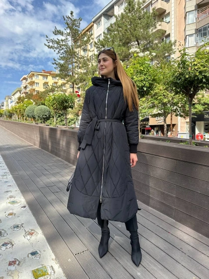 Misswhence 36533 Siyah Şişme Mont