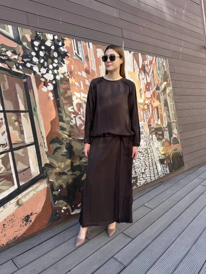 Misswhence 37009 Kahverengi İkili Takım