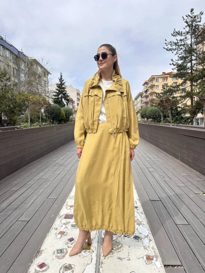 Misswhence 37200 Sarı Etekli Takım