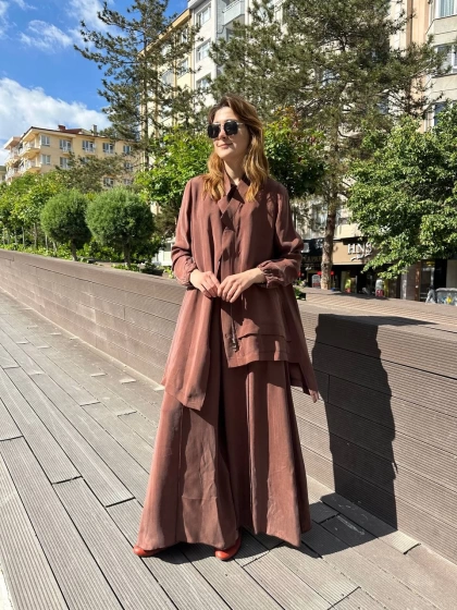 Misswhence 37205 Koyu Kiremit Üçlü Takım