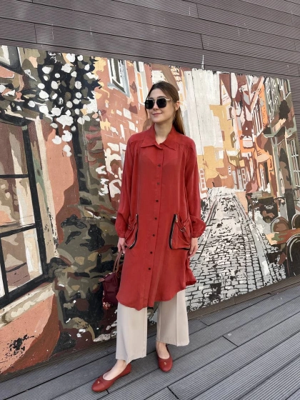 Misswhence 37302 Kiremit Gömlek