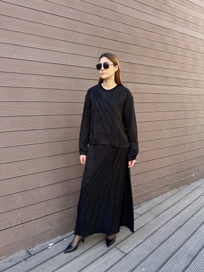 Misswhence 37312 Siyah Tunik Etek Takım