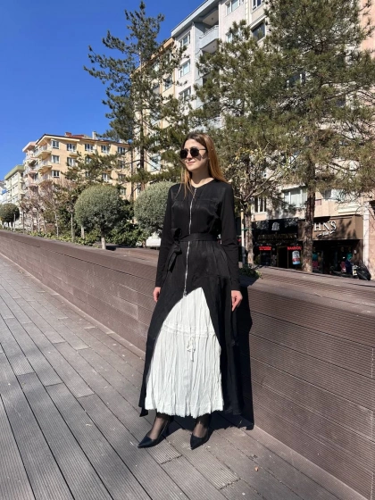 Misswhence 37806 Siyah İkili Elbise