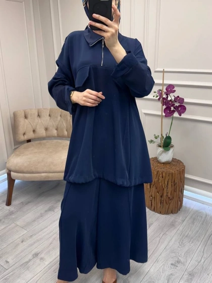 Misswhence 38008 Lacivert Pantolonlu Takım