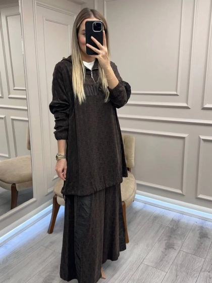 Misswhence 38034 Kahverengi İkili Takım