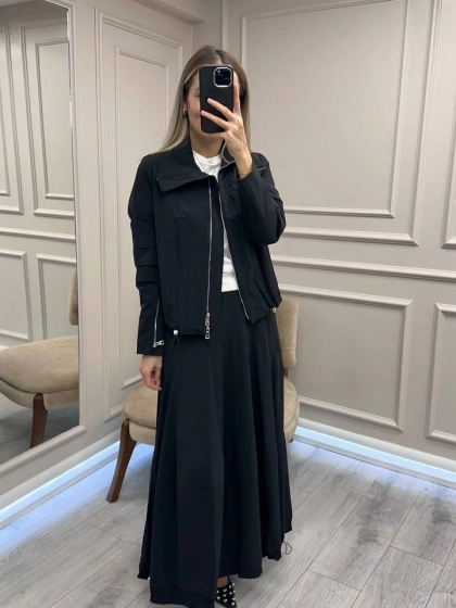 Misswhence 38208 Siyah Etekli Takım