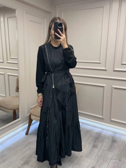 Misswhence 38813 Siyah Elbise