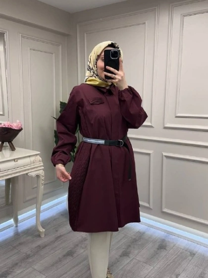Misswhence 39305 Bordo Kemerli Tunik