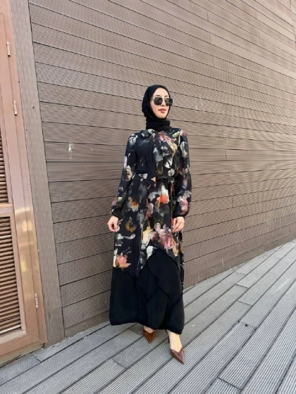 Misswhence 39802 Siyah Elbise