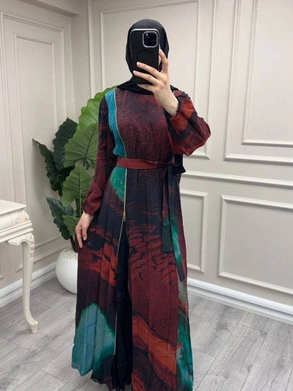 Misswhence 39826 Kırmızı İkili Elbise