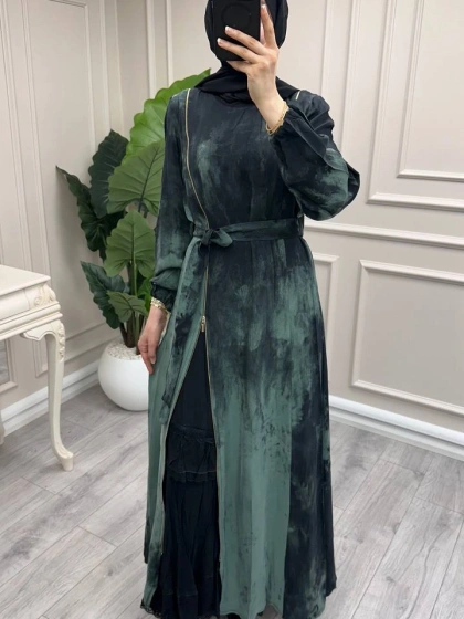 Misswhence 39826 Yeşil İkili Elbise