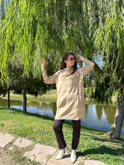 Misswhence MİSS222 Camel Triko