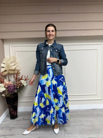 Niqozza NQ30046 Sax Desenli Açelya Etek