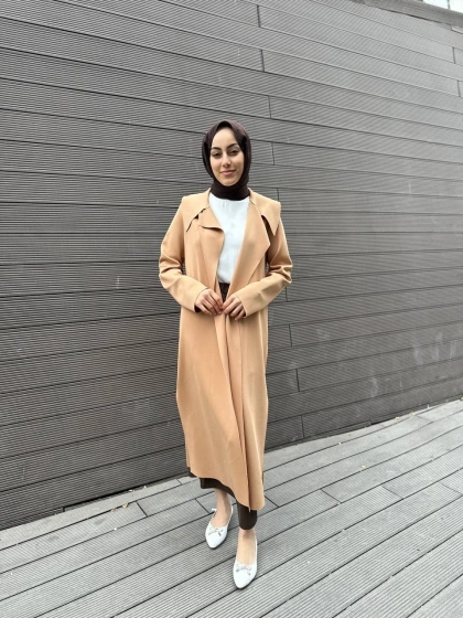 Noi 64341 Camel Arkası Kemerli Scuba Kap