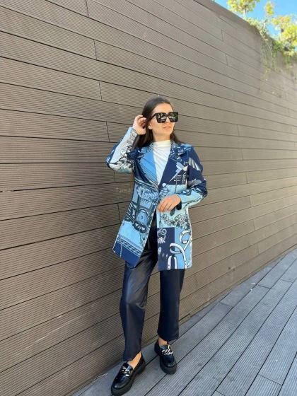 Noi 73308 İndigo Scuba Ceket