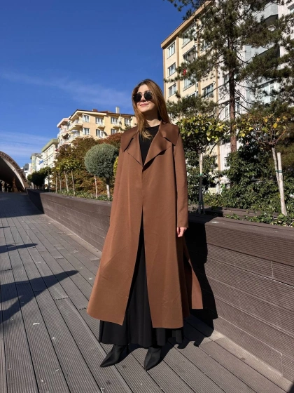 Noi 74332 Açık Kahve Scuba Arkası Kemerli Kap