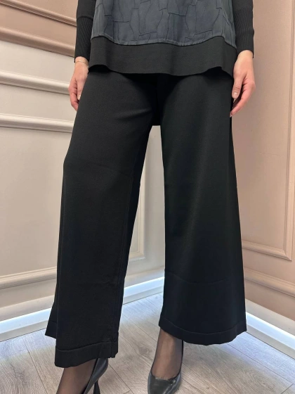 Nuss Triko 25K002 Siyah Merserize Triko Pantolon