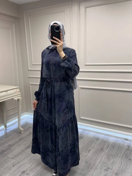 Nuss Triko 26Y2038 Lila Elbise