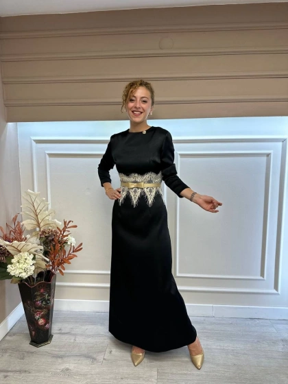 Senna 3067S23 Siyah Divanita Abiye