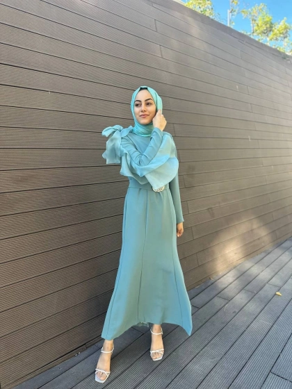 Senna SD241041030017 Yeşil Gloria Abiye