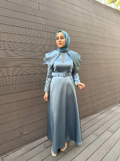 Senna SD241041030021 Mavi Rosemary Abiye